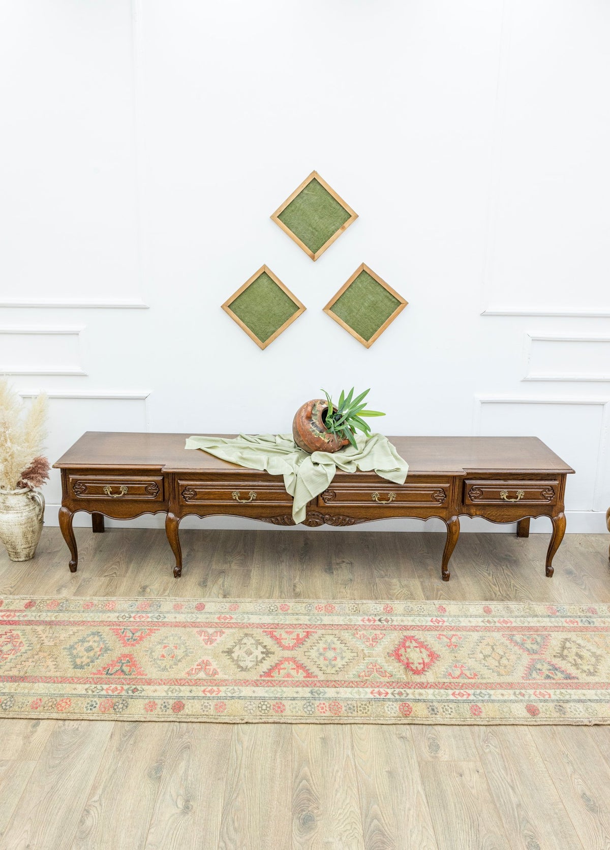 Soho Antiq-Heper Geometrik Tasarımlı Herki Yolluk 82x405 Cm-Halı-2-fleurdirect.live