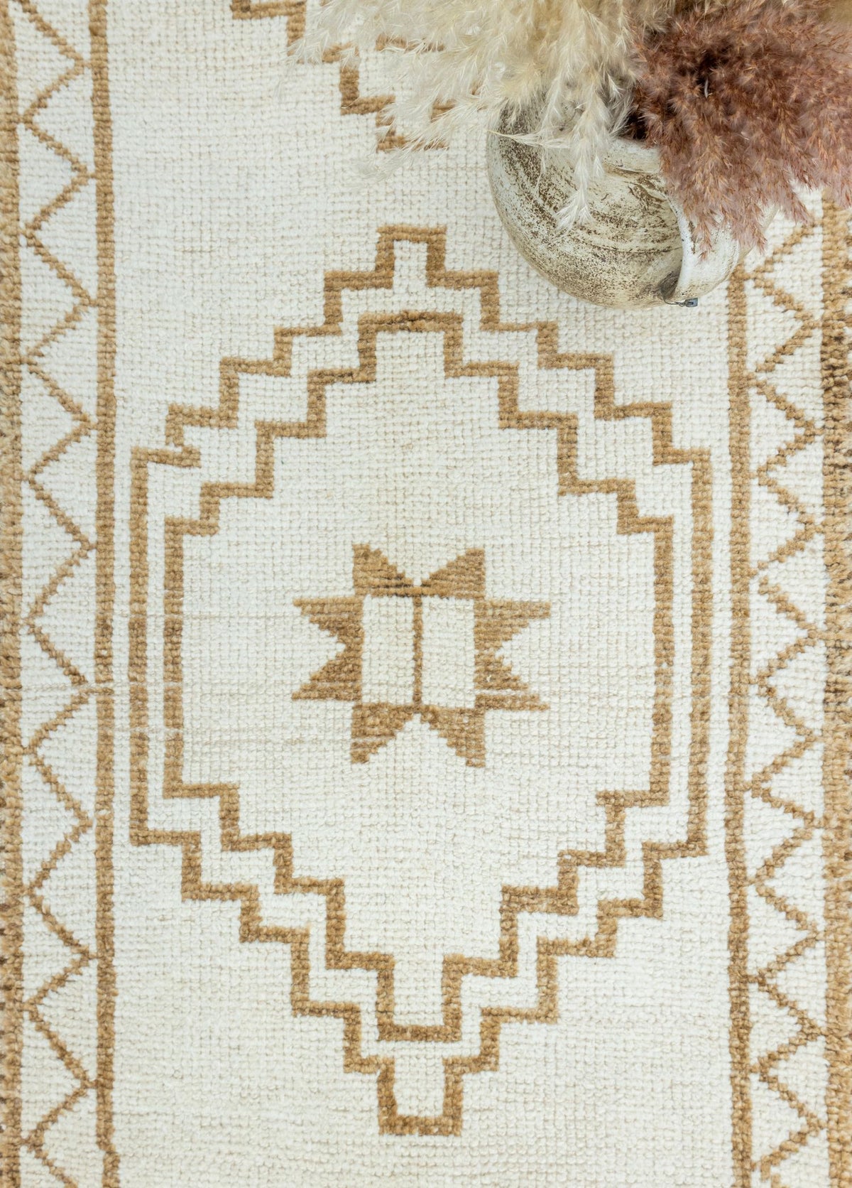 Soho Antiq-Ilgar Natural Renkli El Dokuma Yün Herki Yolluk 91x393 Cm-Halı-3-fleurdirect.live