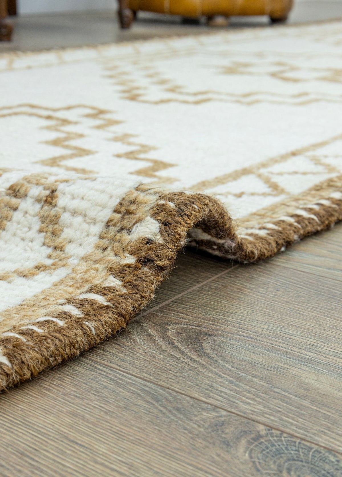 Soho Antiq-Ilgar Natural Renkli El Dokuma Yün Herki Yolluk 91x393 Cm-Halı-5-fleurdirect.live
