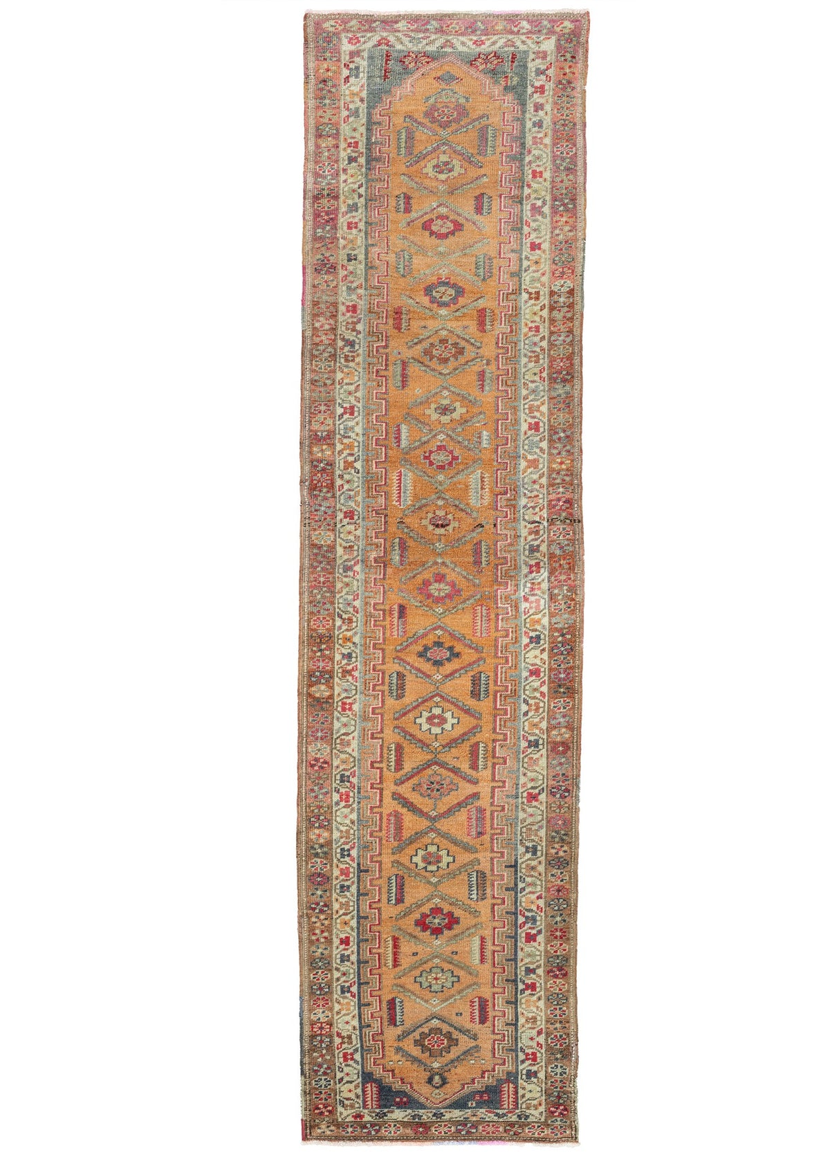 Soho Antiq-Jajil Bohem Tasarımlı Renkli Herki Yolluk 88x367 Cm-Halı-1-fleurdirect.live