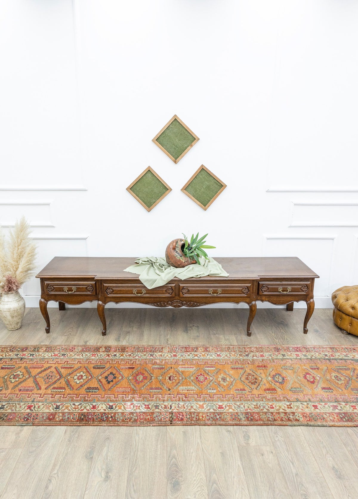 Soho Antiq-Jajil Bohem Tasarımlı Renkli Herki Yolluk 88x367 Cm-Halı-2-fleurdirect.live