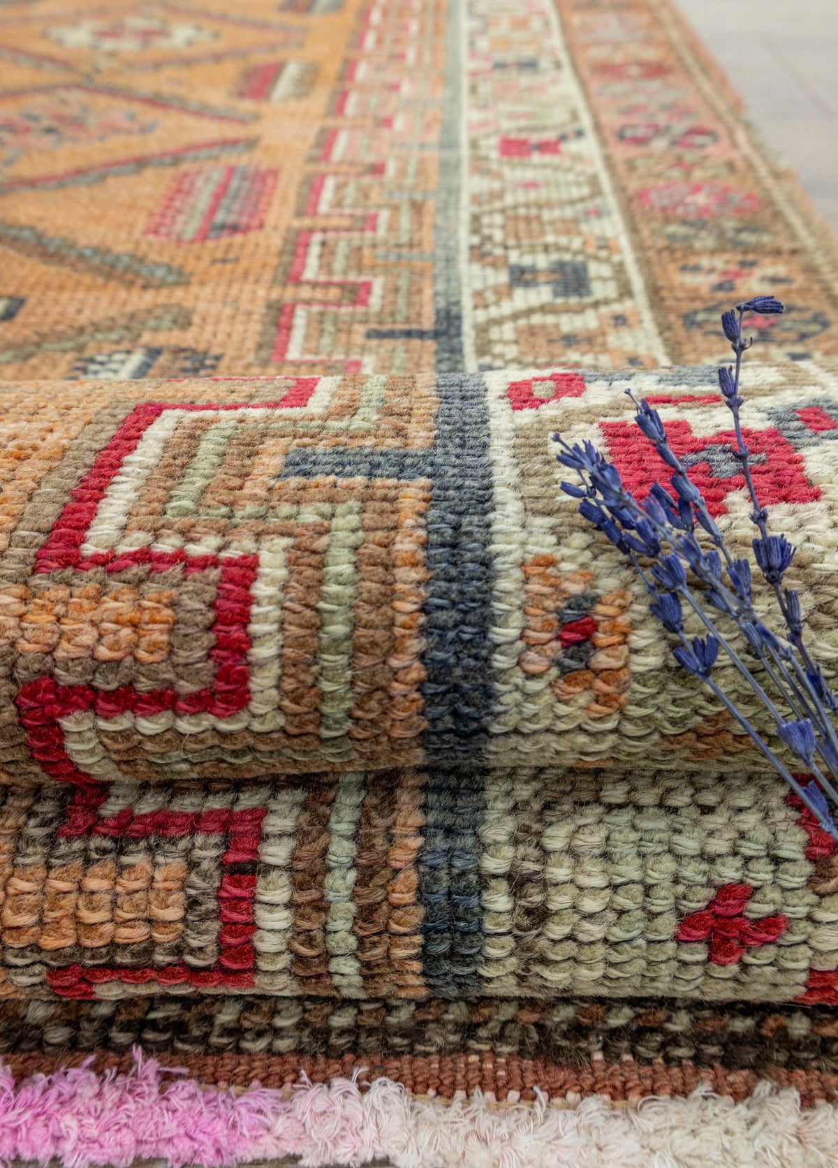 Soho Antiq-Jajil Bohem Tasarımlı Renkli Herki Yolluk 88x367 Cm-Halı-4-fleurdirect.live