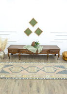 Soho Antiq-Khorsa Rustik Desenli El Dokuma Yolluk 98x296 Cm-Halı-2-fleurdirect.live