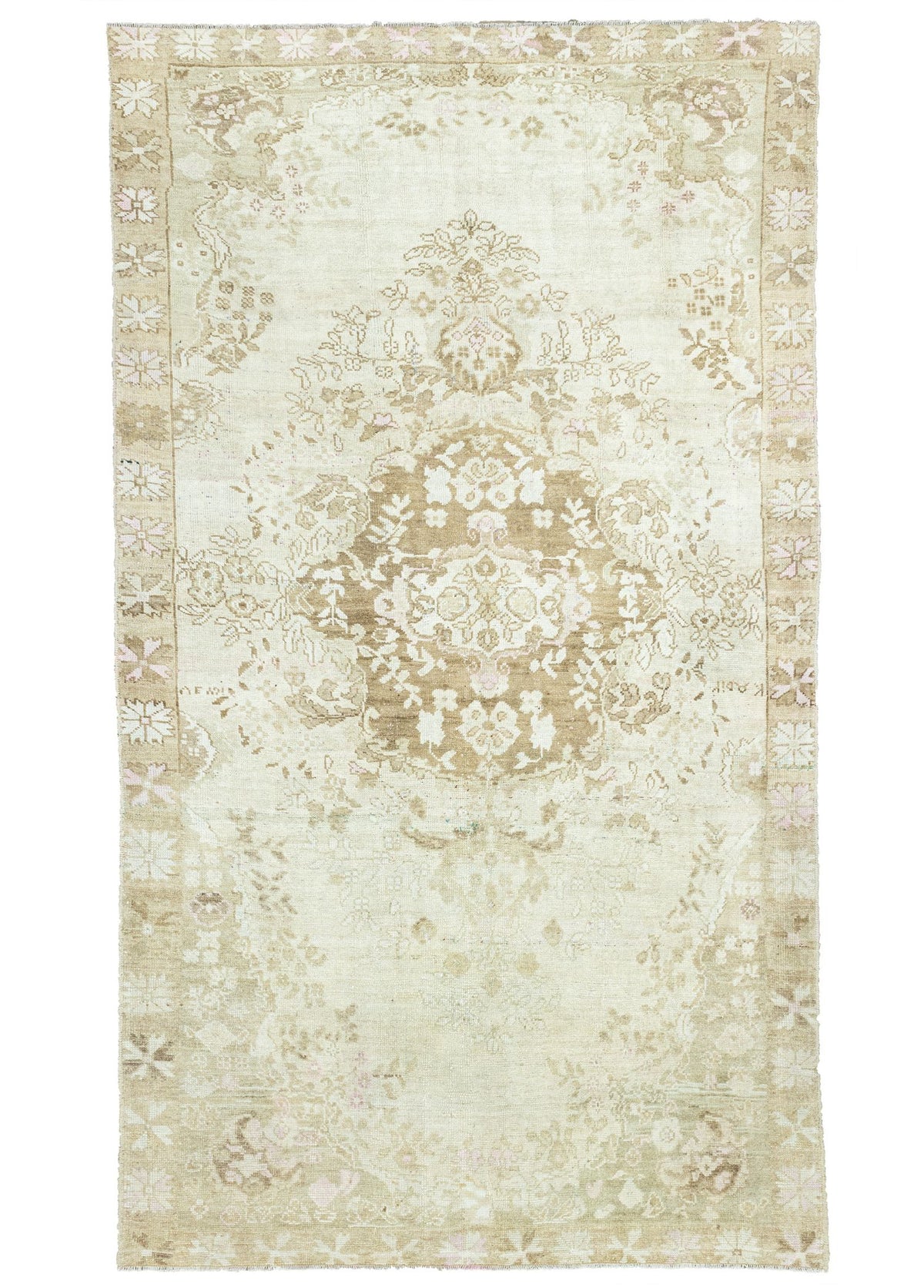 Soho Antiq-Koltan Floral Madalyon Desenli Yün Halı 204x352 Cm-Halı-1-fleurdirect.live