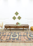 Soho Antiq-Leylak El Dokuma Herki Yolluk 146x389 Cm-Halı-2-fleurdirect.live