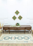 Soho Antiq-Lova Geometrik Desenli El Dokuma Halı 103x214 Cm-Halı-2-fleurdirect.live