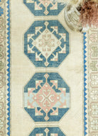 Soho Antiq-Lova Geometrik Desenli El Dokuma Halı 103x214 Cm-Halı-3-fleurdirect.live