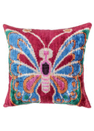 Soho Antiq-Mahnaz Kelebek Desenli El Yapımı Kırlent 50x50 Cm-Kırlent-1-fleurdirect.live