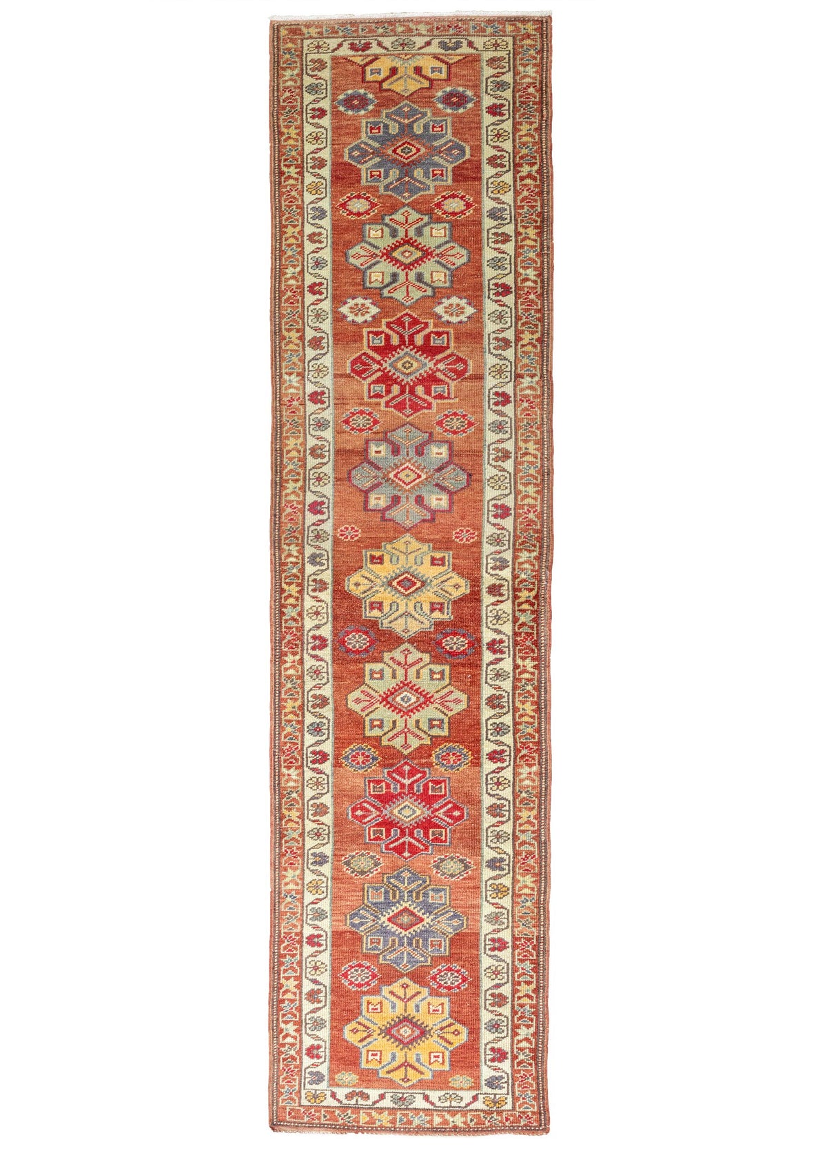 Soho Antiq-Maise Floral El Dokuma Herki Yolluk 88x417 Cm-Halı-1-fleurdirect.live