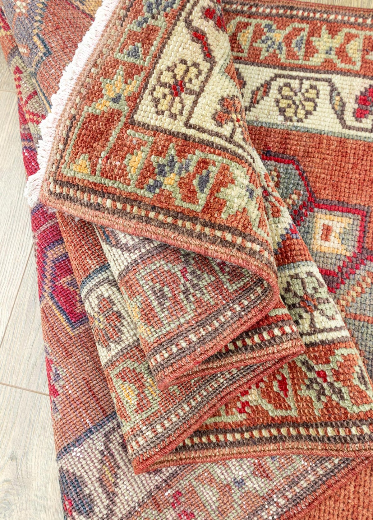 Soho Antiq-Maise Floral El Dokuma Herki Yolluk 88x417 Cm-Halı-6-fleurdirect.live