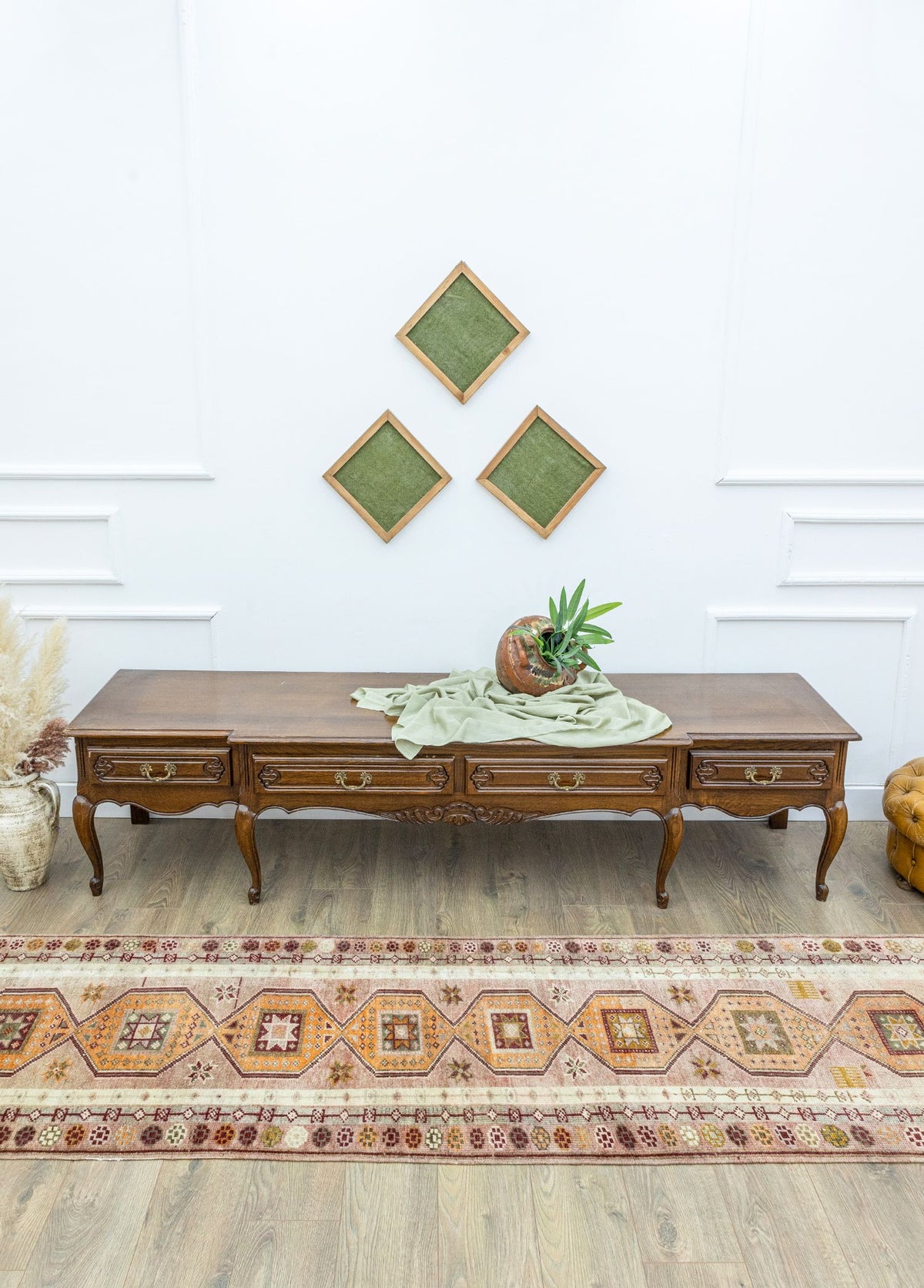 Soho Antiq-Malard Bohem Tarz El Dokuma Herki Yolluk 81x400 Cm-Halı-2-fleurdirect.live