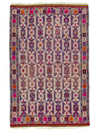 Soho Antiq-Meruert Geometrik Tasarımlı Yün Cicim Kilim 179x284 Cm-Halı-1-fleurdirect.live