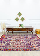 Soho Antiq-Meruert Geometrik Tasarımlı Yün Cicim Kilim 179x284 Cm-Halı-2-fleurdirect.live