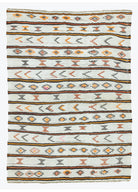 Soho Antiq-Mogan İlkel Motifli El Dokuma Kendir Kilim 201x279 Cm-Halı-1-fleurdirect.live