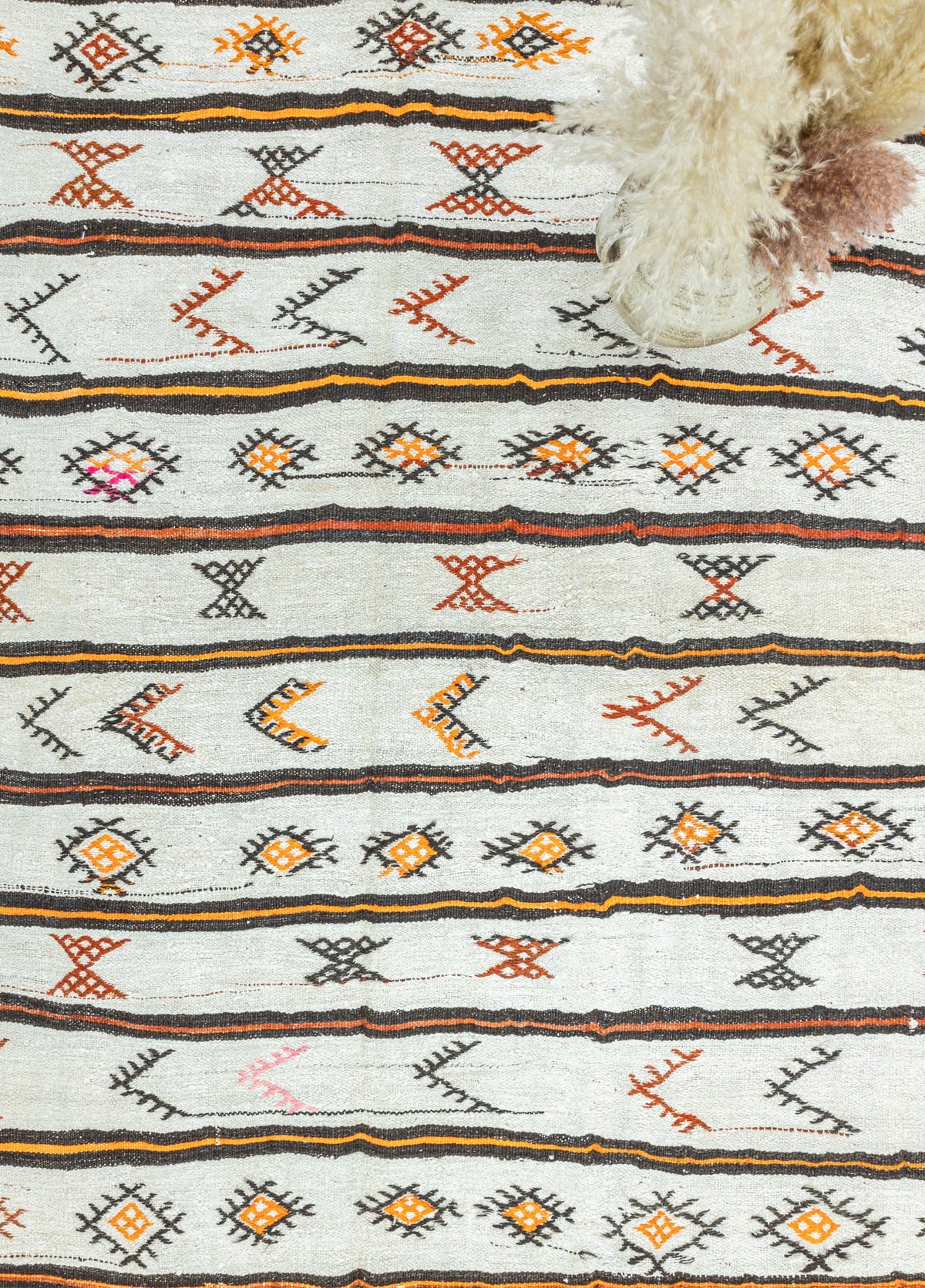 Soho Antiq-Mogan İlkel Motifli El Dokuma Kendir Kilim 201x279 Cm-Halı-3-fleurdirect.live