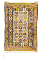 Soho Antiq-Rissa Geometrik Tasarımlı El Dokuma Kilim 152x220 Cm-Kilim-1-fleurdirect.live