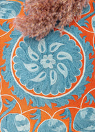 Soho Antiq-Rozen İpek İşlemeli Suzani Kırlent 50x50 Cm-Yastık-3-fleurdirect.live