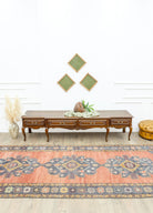 Soho Antiq-Salvia El Dokuma Karaman Yolluk 148x372 Cm-Halı-2-fleurdirect.live