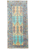 Soho Antiq-Tayte Bereket Motifli Renkli Yün Halı 158x371 Cm-Halı-1-fleurdirect.live