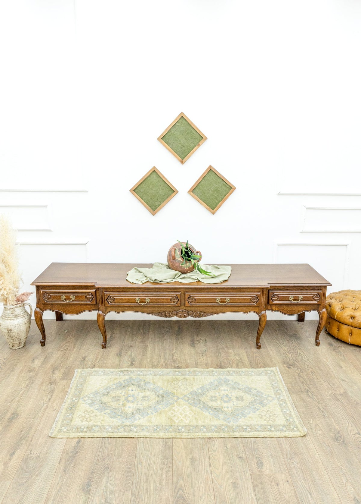 Soho Antiq-Thyme El Dokuma Rustik Halı 67x138 Cm-Halı-2-fleurdirect.live