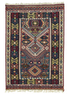 Soho Antiq-Vigen Rustik El Dokuma Yün Nuzumla Kilimi 136x196 Cm-Kilim-1-fleurdirect.live
