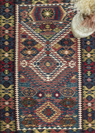 Soho Antiq-Vigen Rustik El Dokuma Yün Nuzumla Kilimi 136x196 Cm-Kilim-3-fleurdirect.live