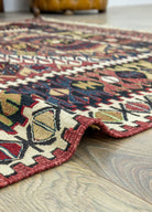 Soho Antiq-Vigen Rustik El Dokuma Yün Nuzumla Kilimi 136x196 Cm-Kilim-6-fleurdirect.live
