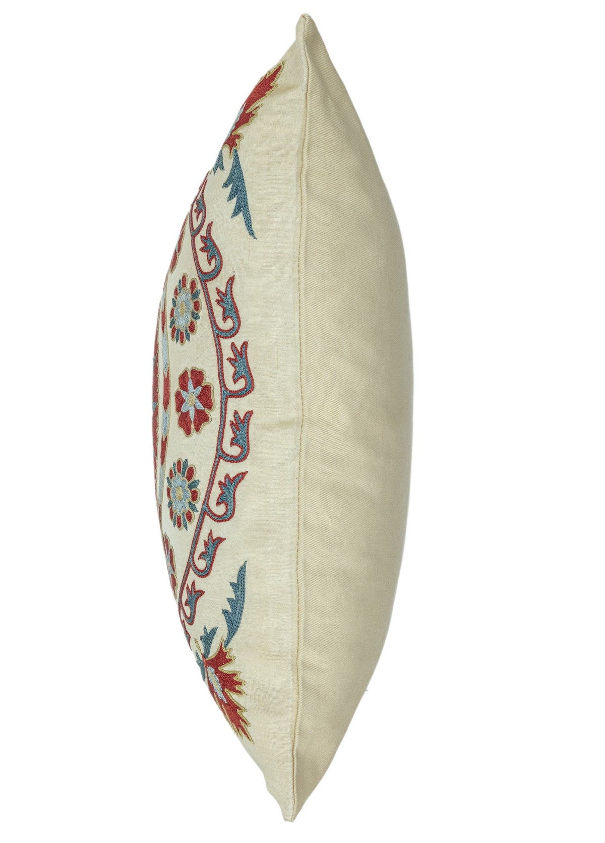 Soho Antiq-Yasha çiçekli İpek Suzani Kırlent 50x50 Cm-Kırlent-6-fleurdirect.live