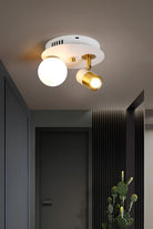 Led Spotlu Camlı Plafonyer Avize - 4