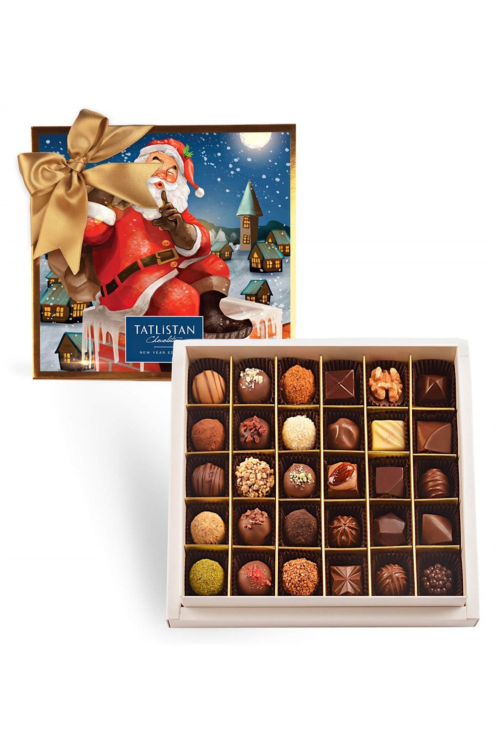 Tatlistan-Bacadaki Noel Baba 30 Çeşitli Artisan Ve Trüf Çikolata 30'lu-Çikolata-1-fleurdirect.live
