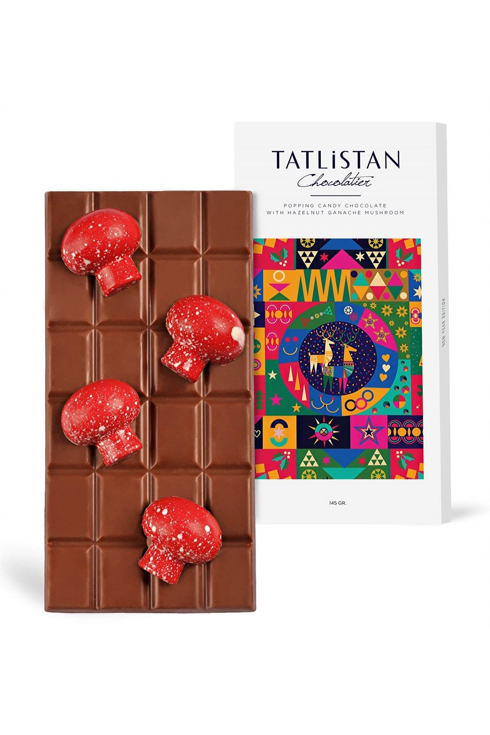 Tatlistan-Sihirli Yılbaşı Mantarı - Patlayan Şekerli & Fındık Ganajlı Tablet Çikolata-Çikolata-1-fleurdirect.live
