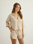 Aura Mini Shirt - Oatmeal