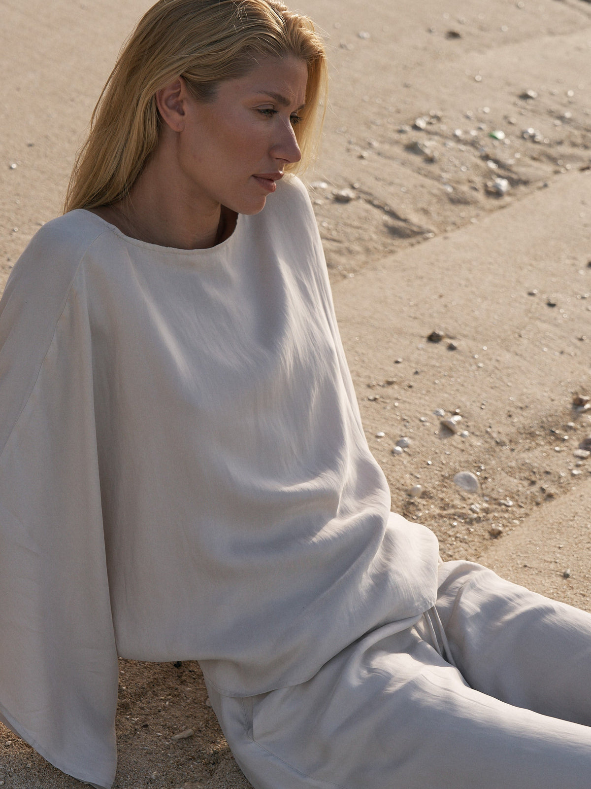 The Handloom-Lucid Knot Top Sand-Gömlek-3-fleurdirect.live