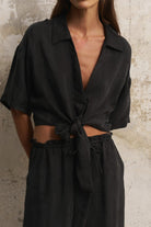 The Handloom-Lucid Tie Shirt Black-Gömlek-4-fleurdirect.live