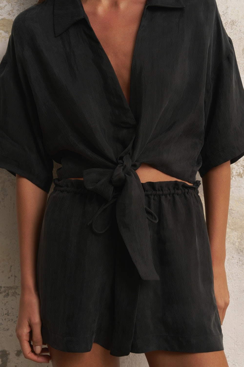 The Handloom-Lucid Tie Shirt Black-Gömlek-8-fleurdirect.live