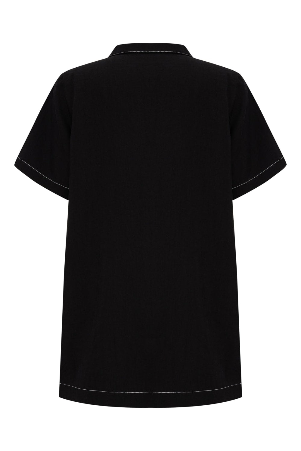 The Handloom-Mae Popover Mini Dress Black-Elbise-8-fleurdirect.live