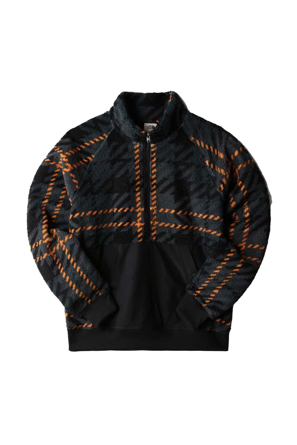 The North Face-Men Printed Ridge Fleece Quarter Zip-Sweatshirts & Hoodies-7-fleurdirect.live