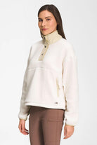 The North Face-Women Cragmont Fleece 1/4 Snap Gardenia White-Sweatshirts & Hoodies-3-fleurdirect.live