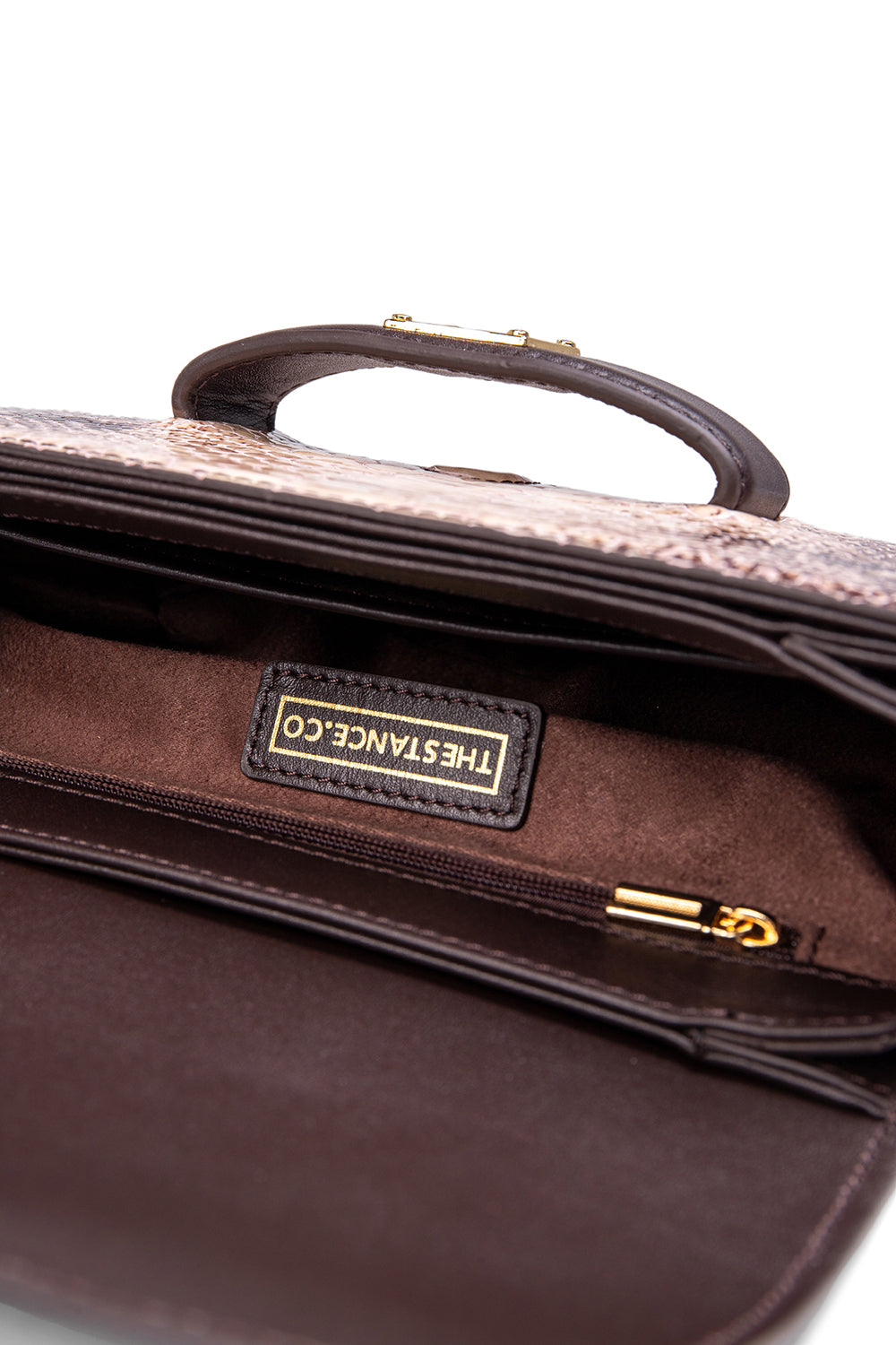 Thestance.co-GRACE - Limited Edition Snake Leather Shoulder Bag-Omuz Çantası-4-fleurdirect.live