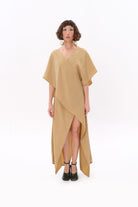 Tiny-Bej Luxe Tencel™ Elbise-Elbise-1-fleurdirect.live