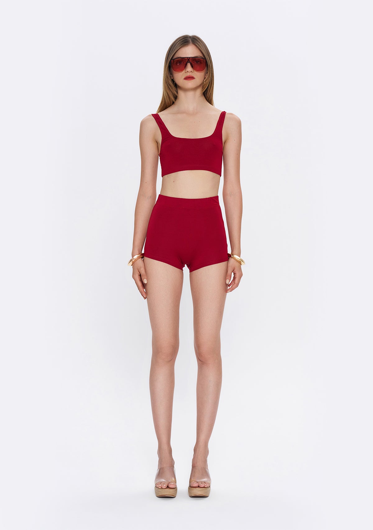 Tiny-Bordo Boxer Şort-Şort-3-fleurdirect.live