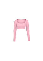 Tiny-Dikişsiz Uzun Kollu U Yaka Crop Bluz-Büstiyer-9-fleurdirect.live