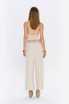 Tiny-Halter Yaka Krem Yumuşak Bluz-Top-8-fleurdirect.live
