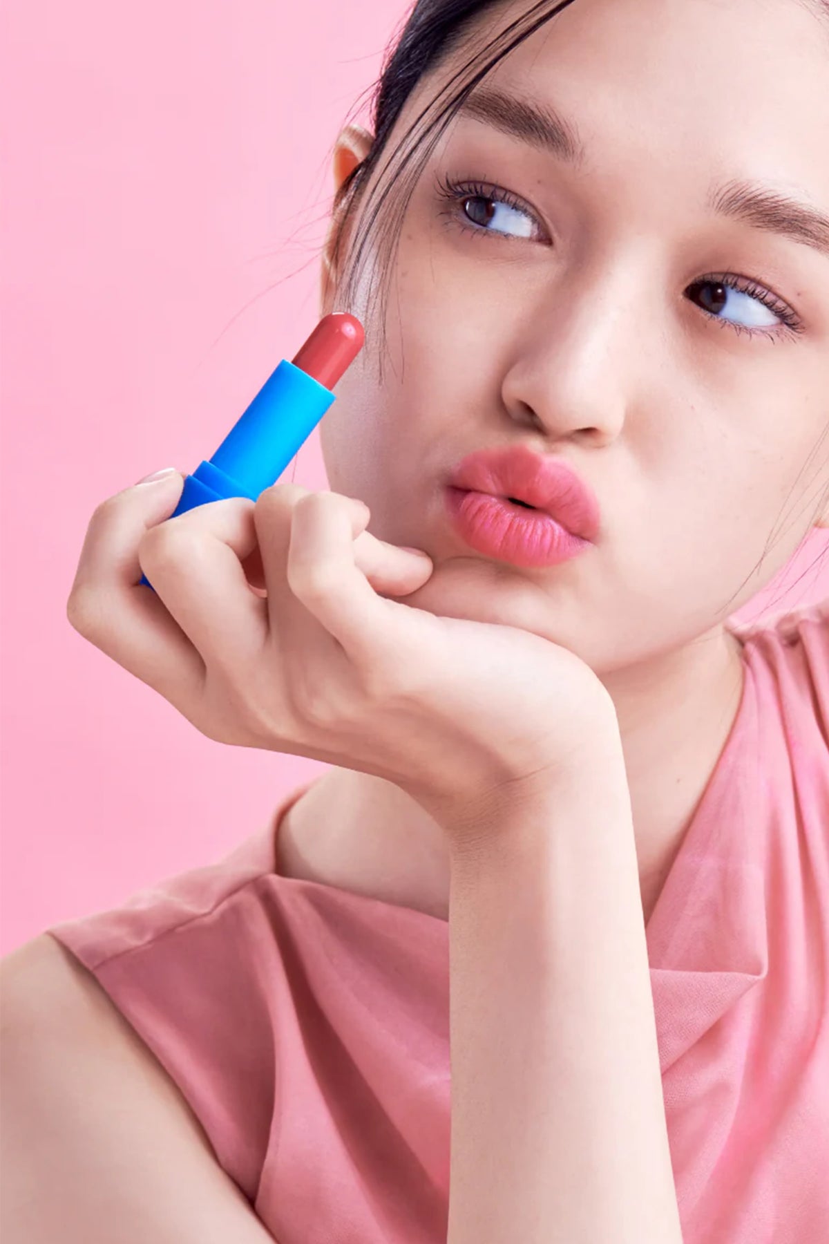 Tocobo-Tocobo Powder Cream Lip Balm 032 Rose Petal 19gr Mat & Pudra Bitişli Vegan Lip Balm-Lip Balm-3-fleurdirect.live