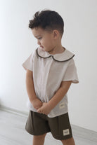 Totzee-Keten Bebe Yaka Pileli Üst Fildişi-T-Shirts-2-fleurdirect.live