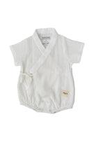 Totzee-Müslin Kısa Kimono Tulum Ekru-Çocuk Elbise & Tulum-1-fleurdirect.live