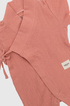 Totzee-Müslin Uzun Kimono Tulum Mercan Rengi-Çocuk Elbise & Tulum-3-fleurdirect.live