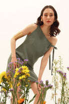 Towdoo-Jasmine – Mini Elbise - Yeşil-Elbise-6-fleurdirect.live