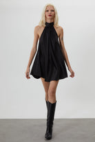 Trust The Team-Kate Siyah Mini Elbise-Elbise-1-fleurdirect.live