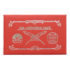 Tsubame-Note Ink Collection Mürekkep Deneme Kart Seti Deep Red-Defter-1-fleurdirect.live